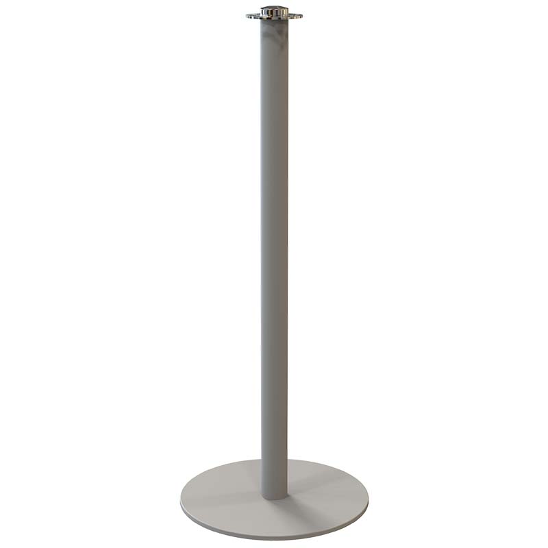 Poteau à cordon Design - Gris RAL 7035