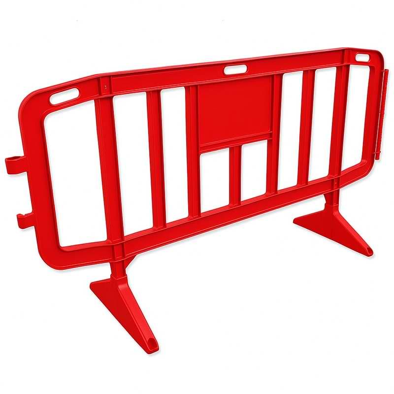 Barrière de sécurité EasyBar - L. 198 cm - Rouge RAL 3028