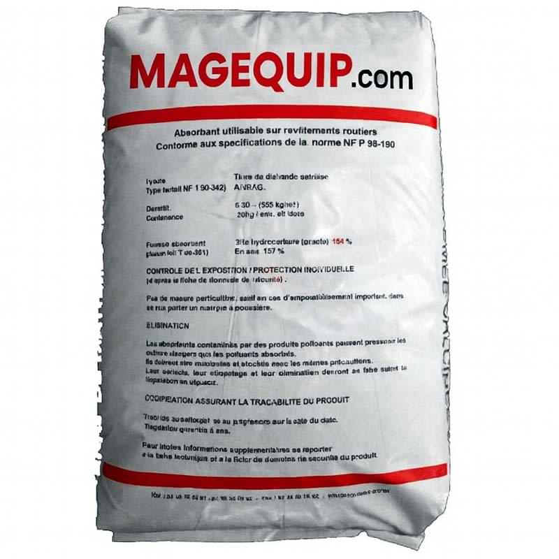 Granule absorbant Terre de Diatomée - Sac 20 Kg / 40 L