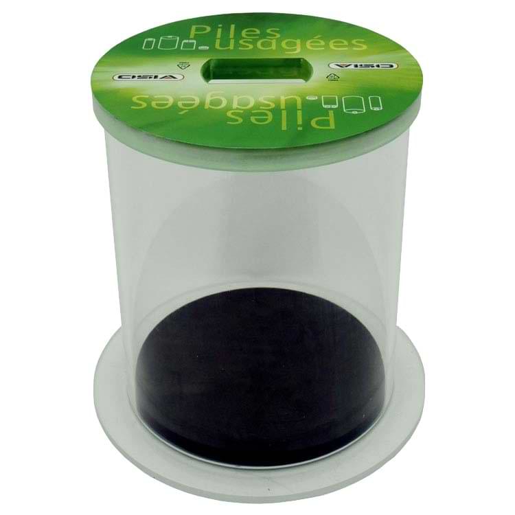 Collecteur piles usagées D. 20 X H. 25 cm - 15 litres
