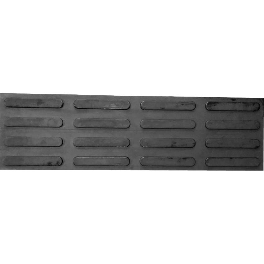 Bande de guidage podotactile - 840 X 240 X Ep. 7 mm - Noir