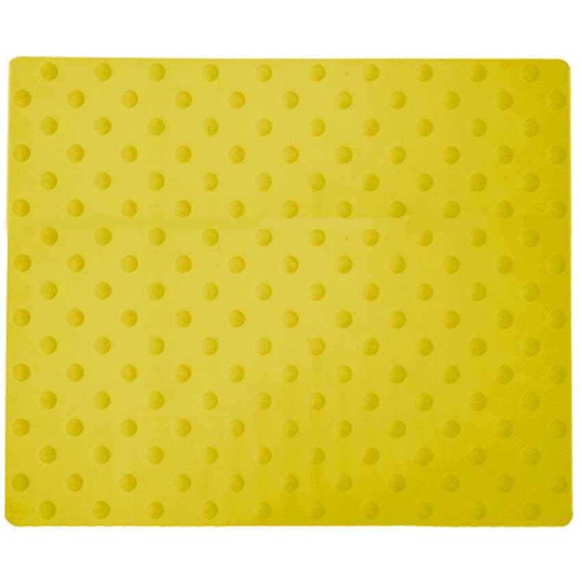 Bande d'éveil vigilance podotactile - 810 X 620 X Ep. 7 mm - Jaune