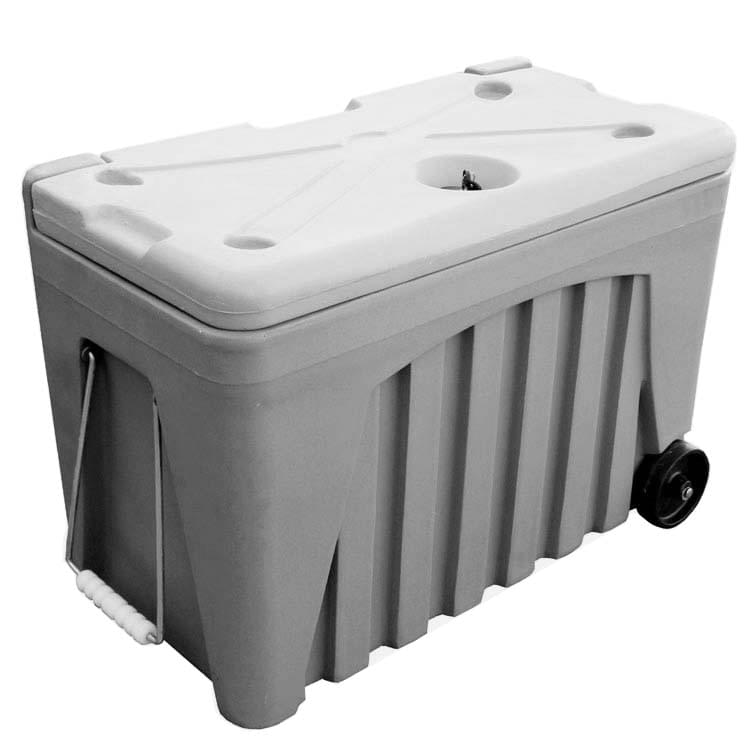Coffre multi-usages polyéthylène 104L avec roulettes