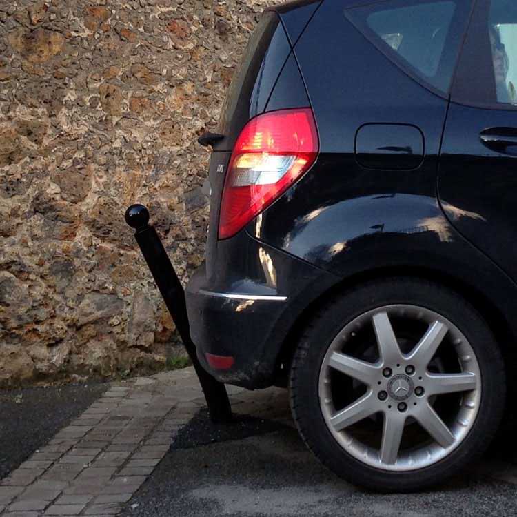 Potelet flexible pommeau gorge - Noir