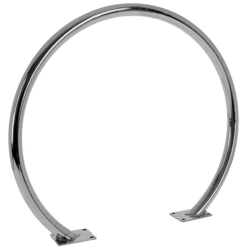 Arceau vélo inox 304 D. 50 mm - H. 850 X 950 mm - Sur platines