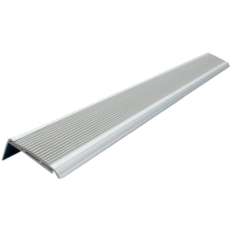 Nez de marche antidérapant 30 x 70 x 1300 mm - PVC Gris