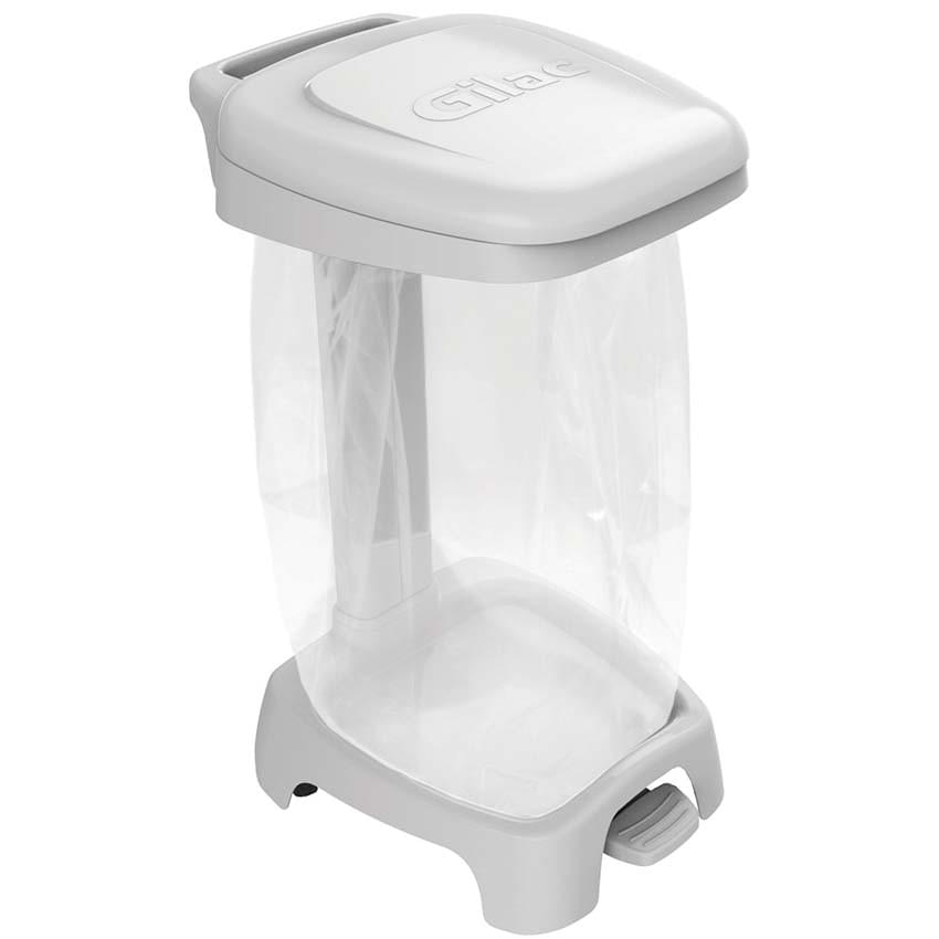 Support sac à pédale Gilac - Couvercle blanc