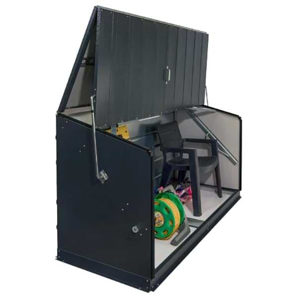 Coffre métal extérieur - Gris anthracite