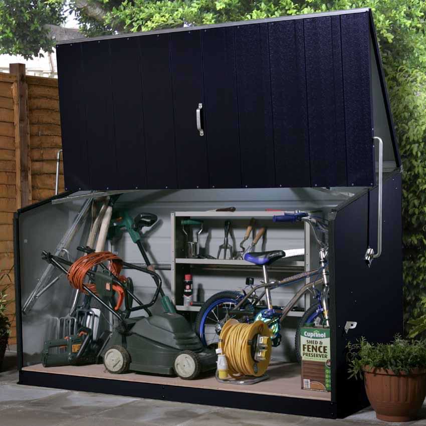 Coffre métal extérieur - Gris anthracite