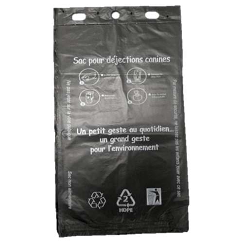 Sac canisacs en liasse PEHD noir - 500 sacs