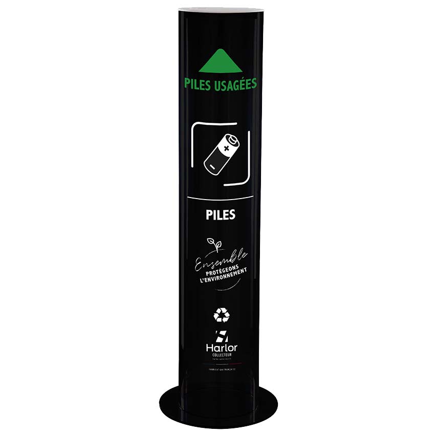 Collecteur de piles usagées sur pied - 30L