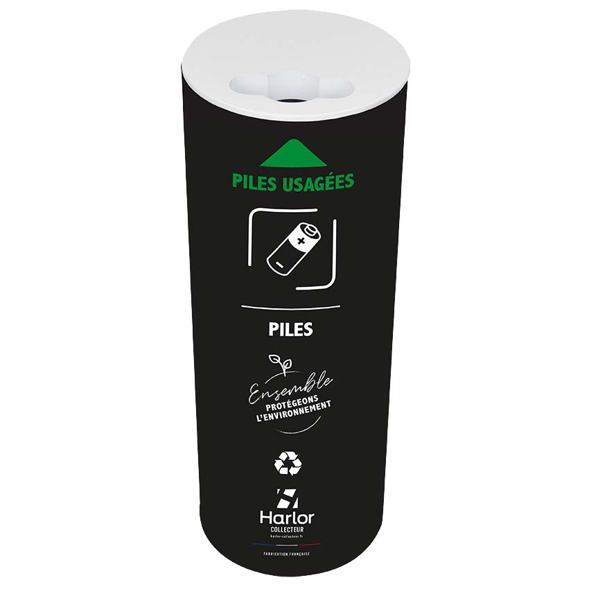 Collecteur de piles usagées mural - 5,5L