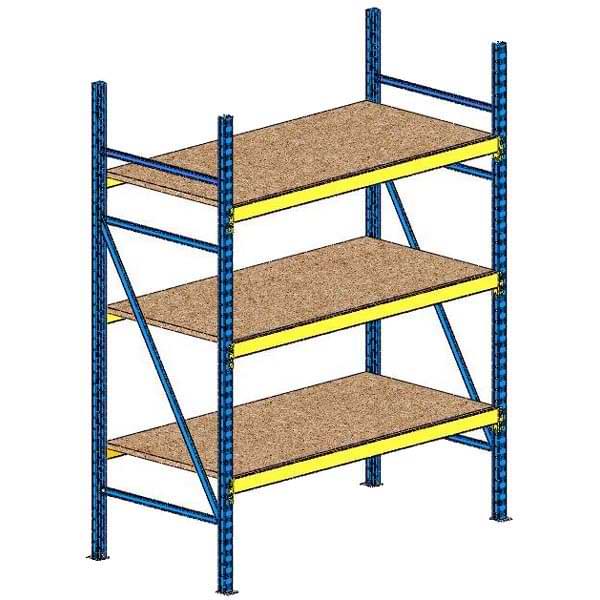 Rack semi-lourd - H. 2100 X L. 2000 X P. 1000 mm - Elément Départ