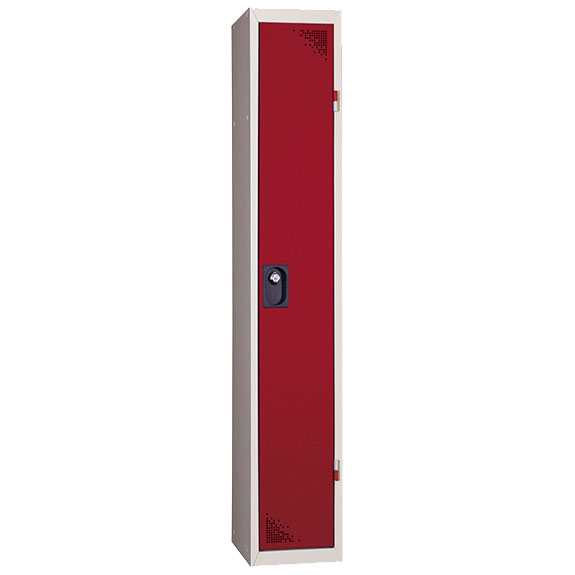 Vestiaire Industrie propre 1 case - Porte Rouge RAL 3003