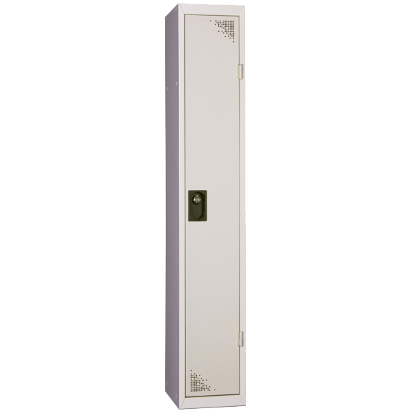 Vestiaire Industrie propre 1 case - Porte Gris RAL 7035