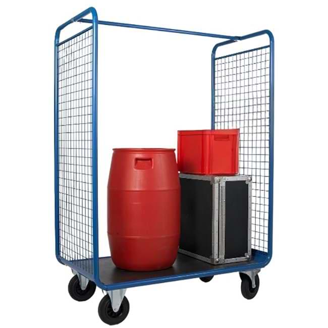 Chariot desserte - 2 côtés grillagés - P. 676 X L. 1150 mm