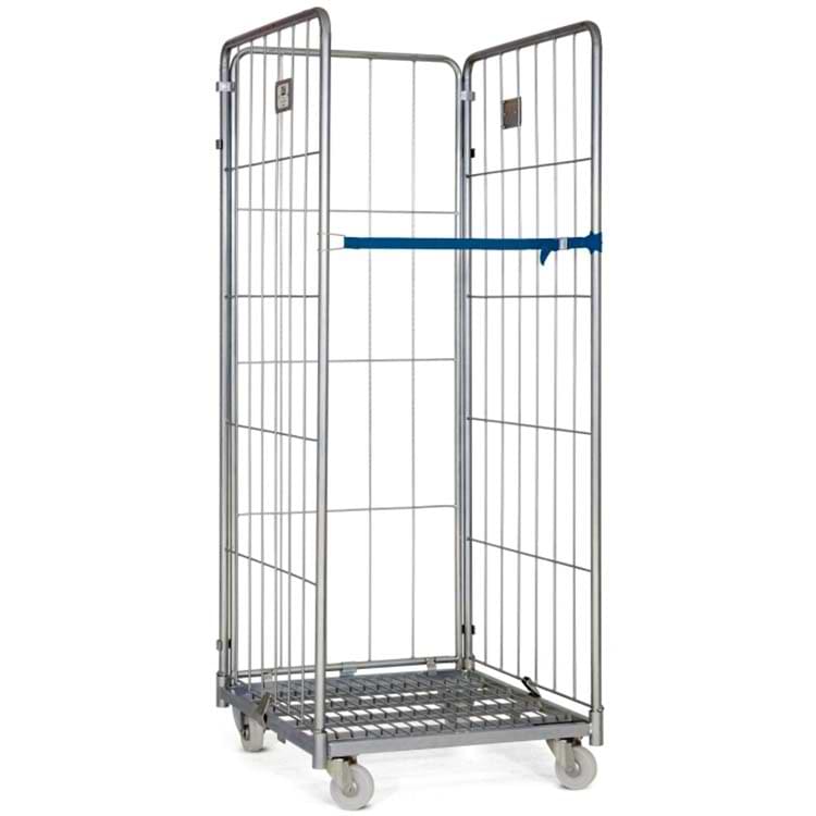 Roll conteneur - 3 côtés + 1 sangle - H. 1650 X P. 810 X L. 720 mm