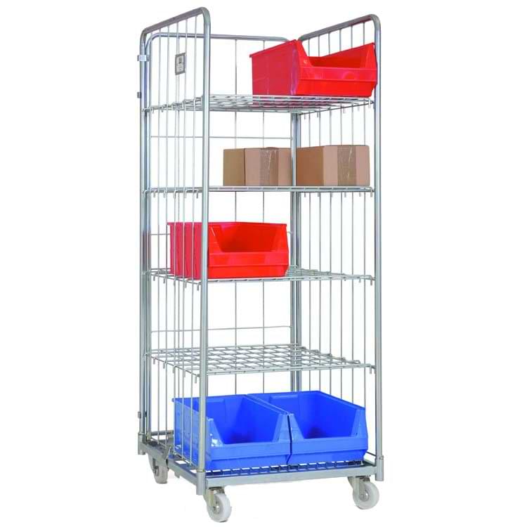 Roll conteneur 4 niveaux - H. 1650 X P. 810 X L. 720 mm