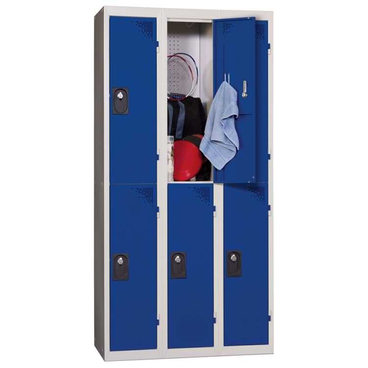 Vestiaire multicases - 2 cases/colonne - 3 colonnes