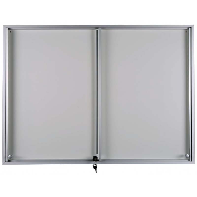 Vitrine intérieure Century 12 A4 - 653 X 1319 mm - Fond tôle