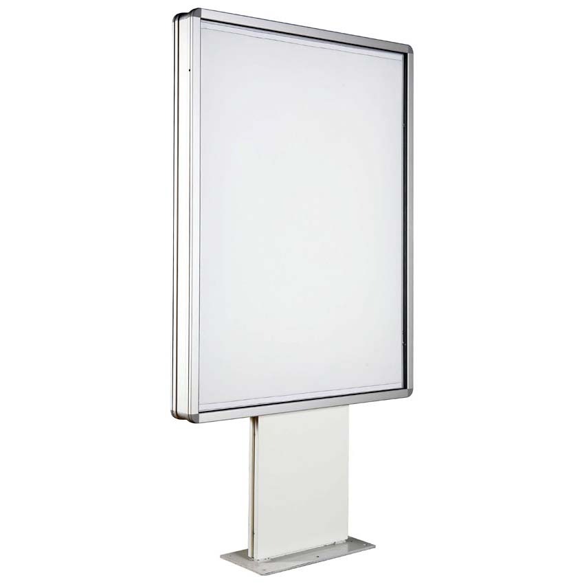 Caisson sucette double face - Pied sur platine (non lumineux)