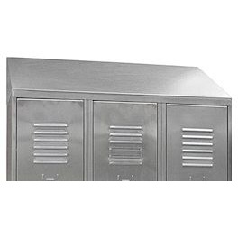 Coiffe inclinée inox - L. 800 mm