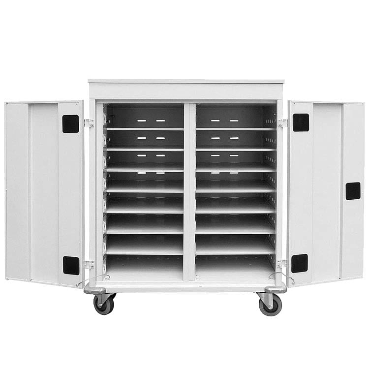 Armoire mobile PC/Tablette alimentée - 2 X 8 cases