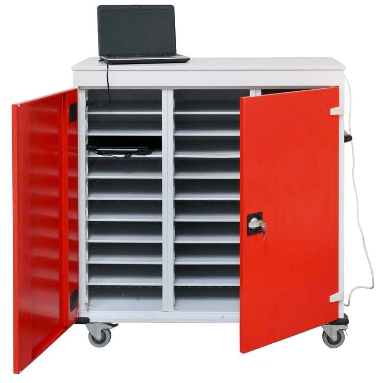 Armoire mobile PC/Tablette alimentée - 3 X 10 cases