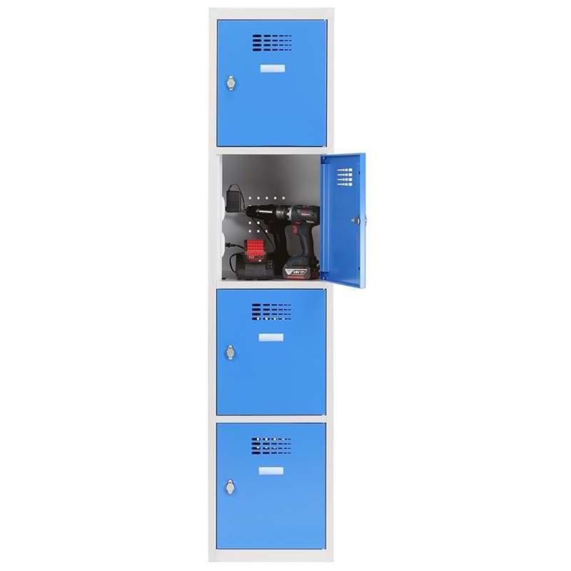 Armoire casiers alimentés - 1 colonne X 4 cases 400 mm