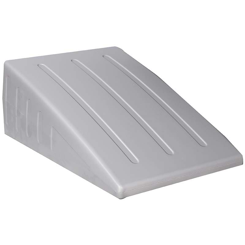 Option : Socle coiffe inclinée PEHD H. 90 mm - Gris