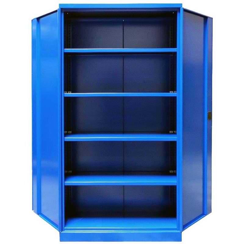 Armoire d'atelier - H. 1990 X L. 1000 X P. 435 mm - Bleu RAL 5010