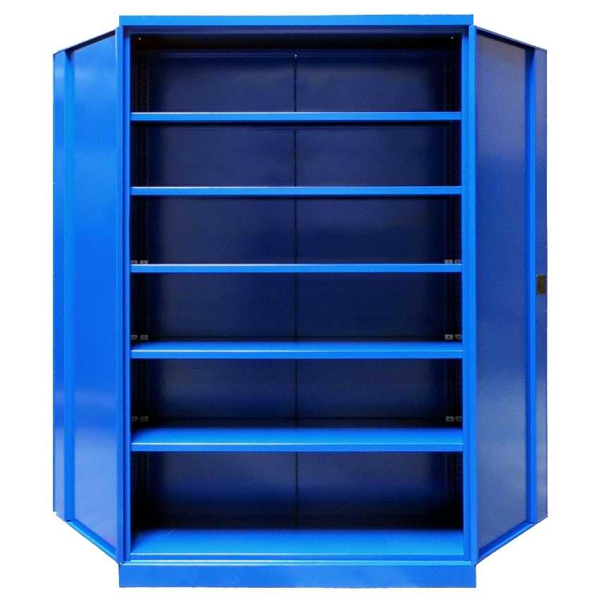 Armoire d'atelier - H. 1990 X L. 1200 X P. 600 mm - Bleu RAL 5010