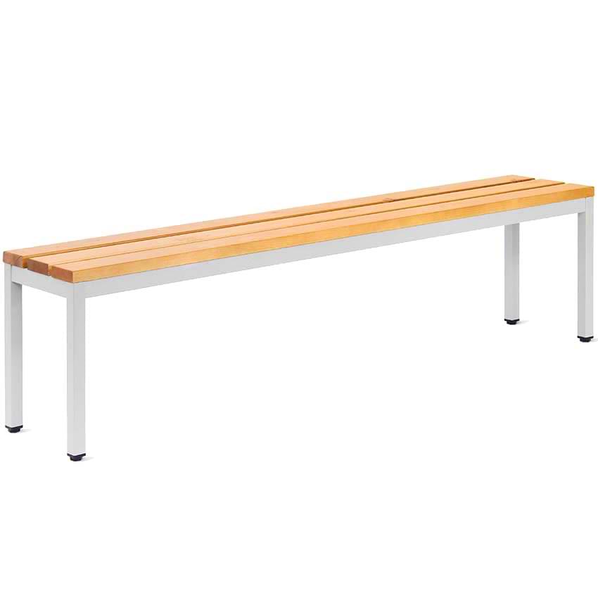 Banc vestiaire 3 lattes bois - L. 1600 mm