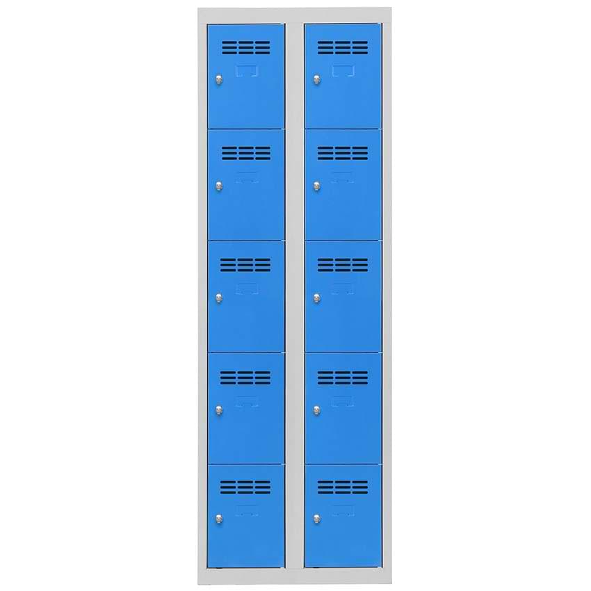 Armoire multi-casiers 3 colonnes de 5 cases 400 mm