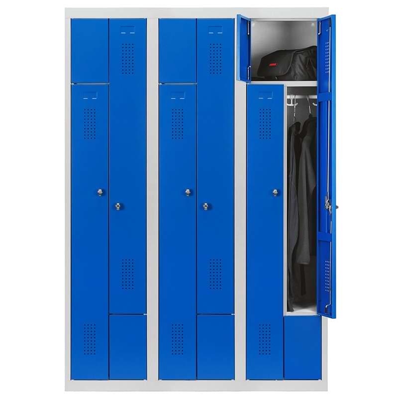 Vestiaire compact porte L - 3 colonnes - 6 cases
