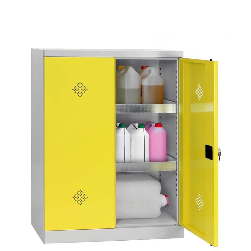 Armoire de sûreté basse  - 2 bacs de rétention