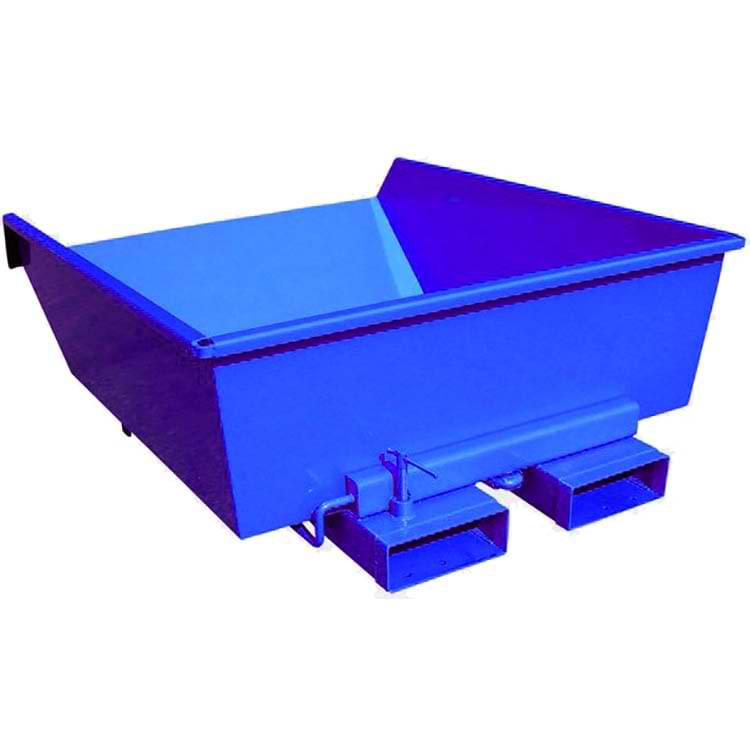 Benne à déchets basse 550 litres - Bleu RAL 5019