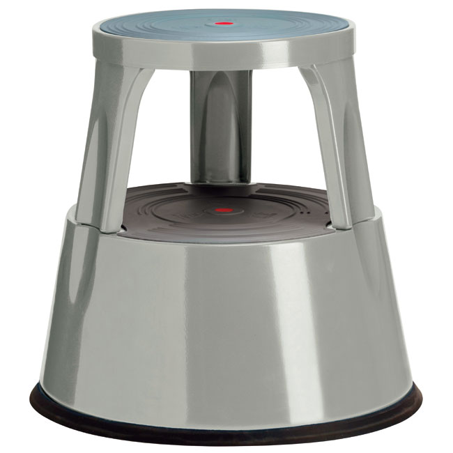 Marchepied tôle acier 2 marches - Gris