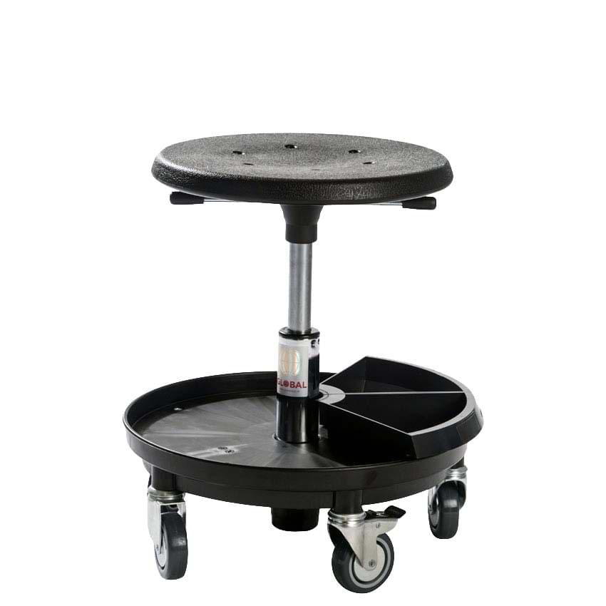 Tabouret d'atelier Sigma - Plateau noir