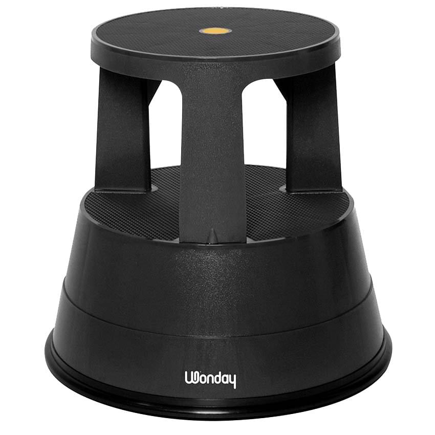 Marchepied plastique 2 marches - Noir