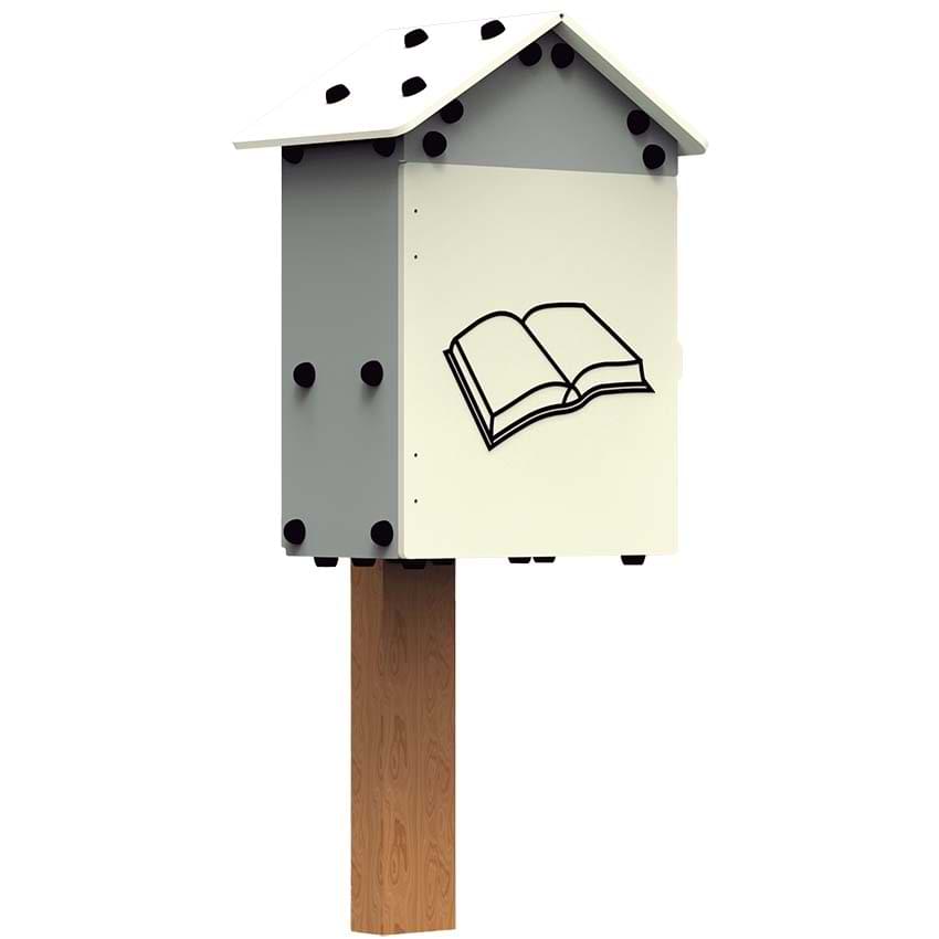 Maison bibliothèque Senior - H. 1375 mm - Blanc