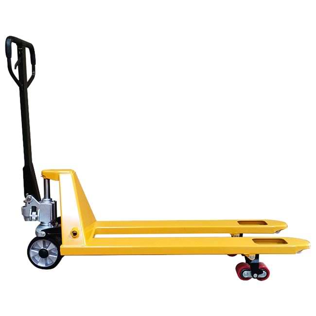 Transpalette manuel premium 2500 kg - Fourche L. 1150 mm - Jaune RAL 1003