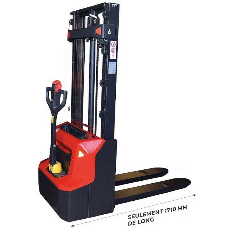 Gerbeur électrique 1200 kg - Capacité d'élévation 2600 mm