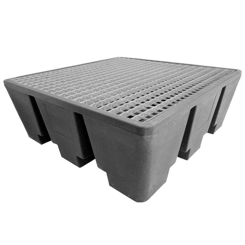 Bac rétention PEHD 4 fûts - 475L