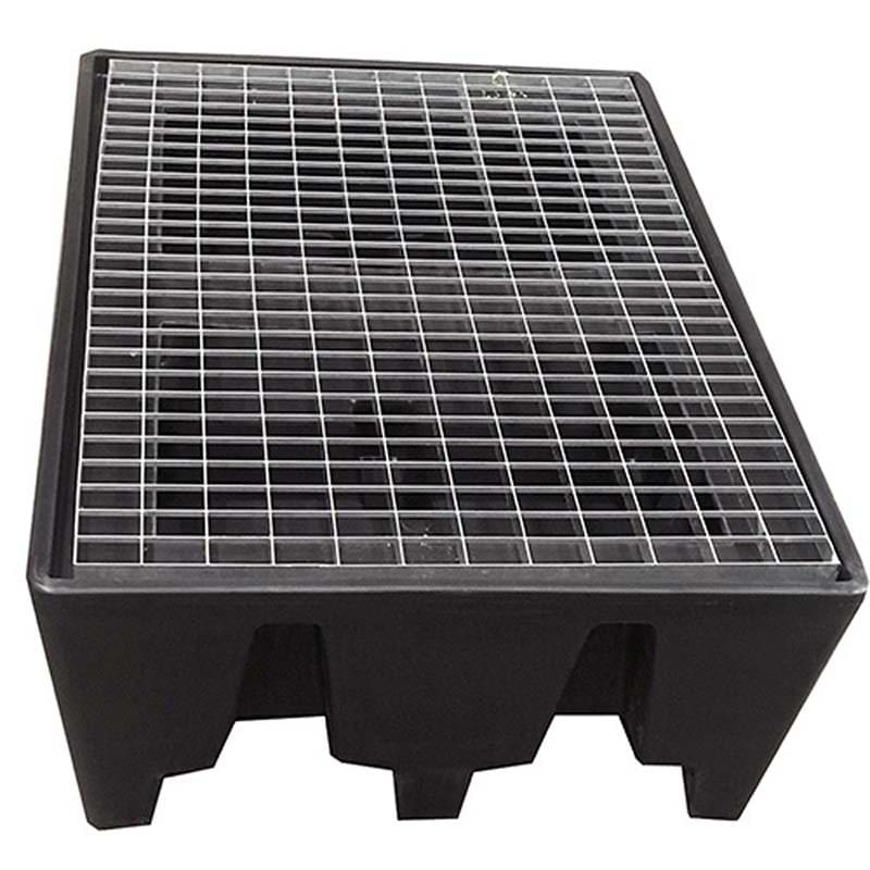 Bac rétention palette Europe - Avec caillebotis