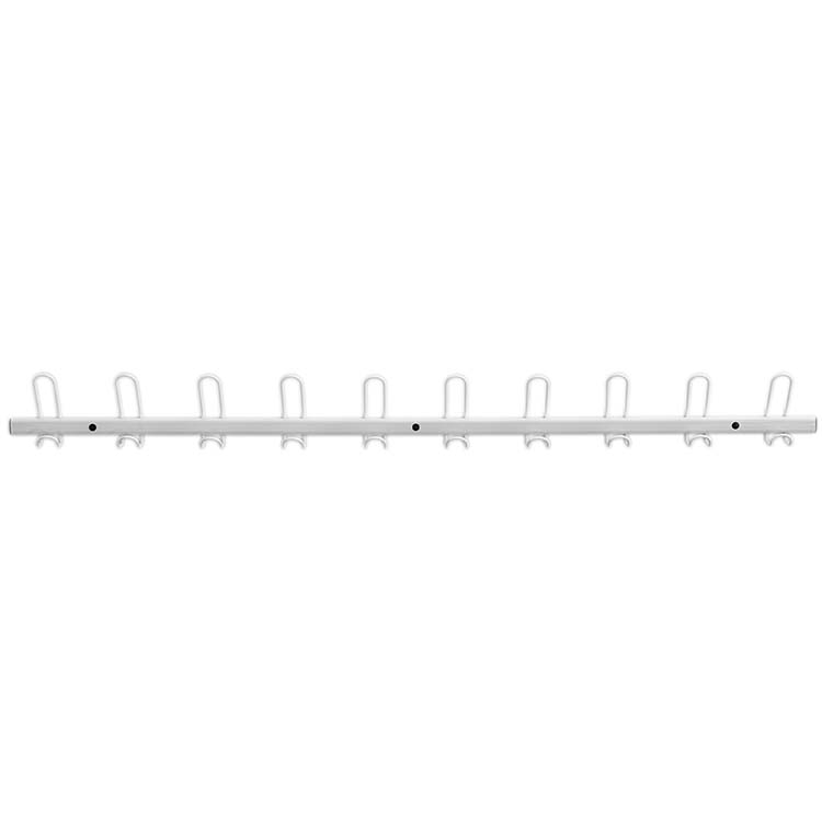 Portemanteaux vestiaire - L. 145 cm - Blanc