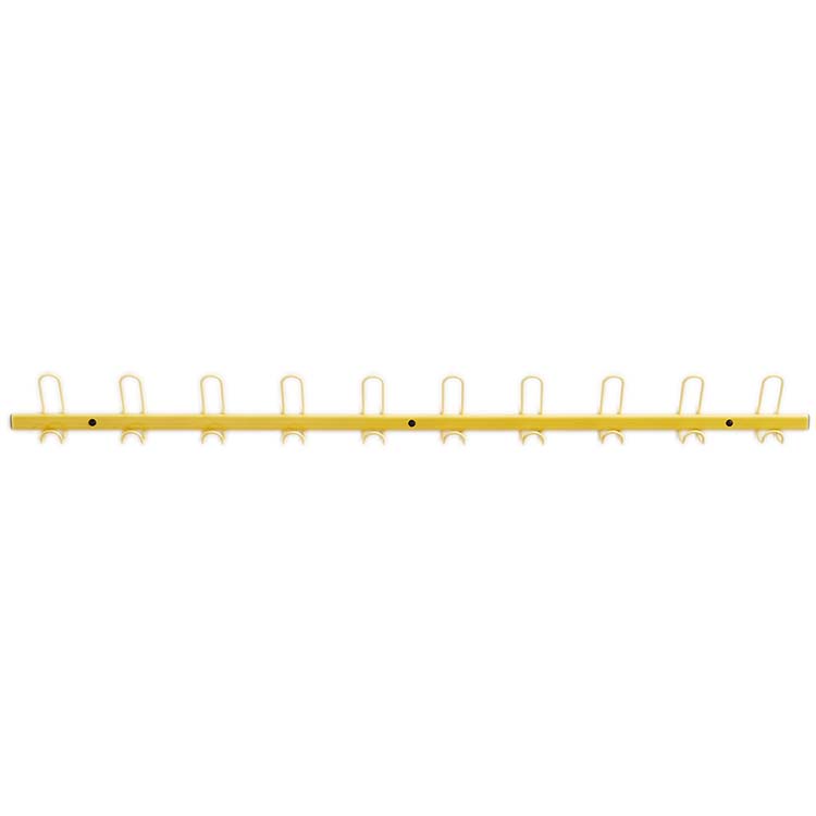 Portemanteaux vestiaire - L. 145 cm - Jaune