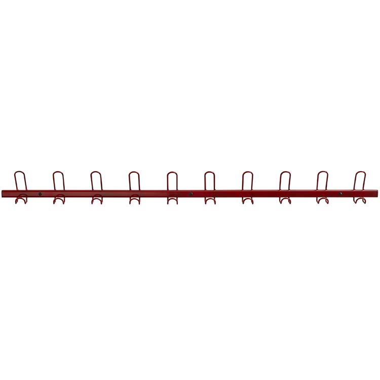 Portemanteaux vestiaire - L. 145 cm - Rouge