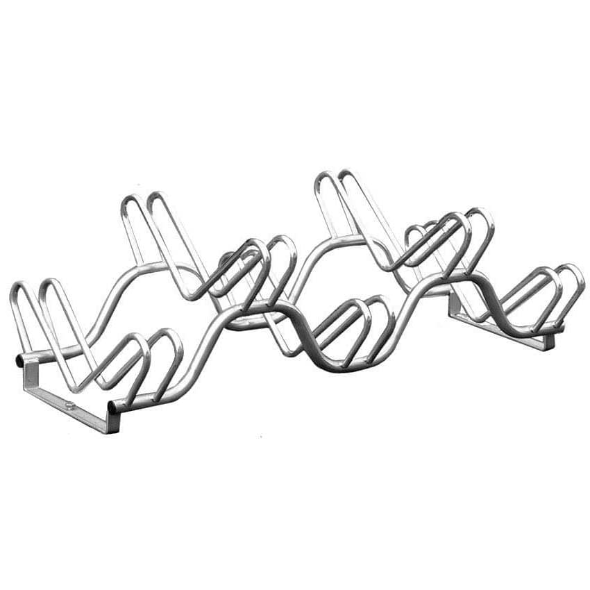 Support cycle côte à côte 5 places - L. 120 cm