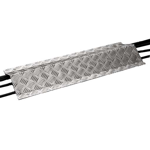 Passage de câble en tôle aluminium - L. 80 cm